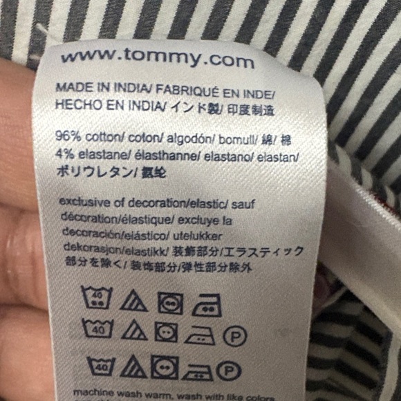 Tommy Hilfiger gray and White Striped Dress, size medium - Picture 11 of 12